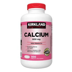 Exp 03/27 Kirkland Signature Calcium 600 mg. with Vitamin D3, 500 Tablets