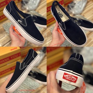 รองเท้าผ้าใบvans Classic Slip On✨ สีดำ✨สีขาว ✨