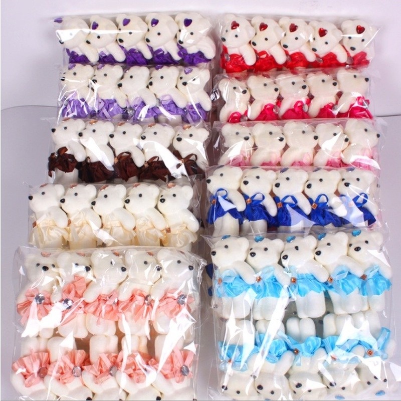 ช่อดอกไม้ หมีโฟม น่ารัก ของขวัญวันเกิด วันวาเลนไทน์ 10 ชิ้น