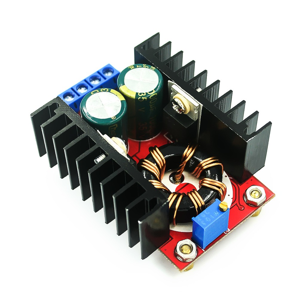 DC-DC วงจรเพิ่ม แรงดันไฟฟ้า 150W   Step Up Boost Converter 10-32โวลต์ถึง12-35โวลต์ ตัวจ่ายกำลังไฟคงท