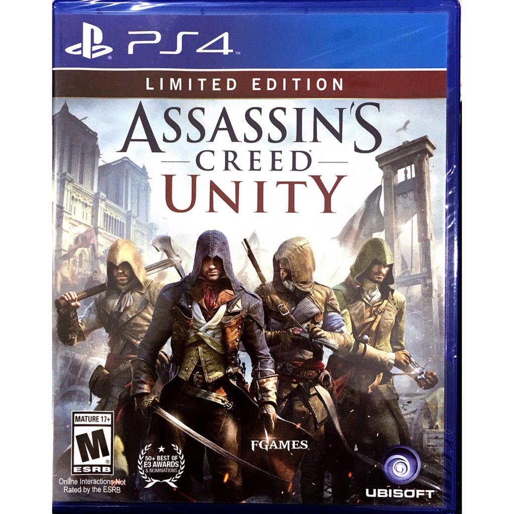 PS4 Assassin's Creed Unity Limited Edition ( AllZone )( English ) แผ่นเกมส์ ของแท้ มือ1 ของใหม่ ในซีล