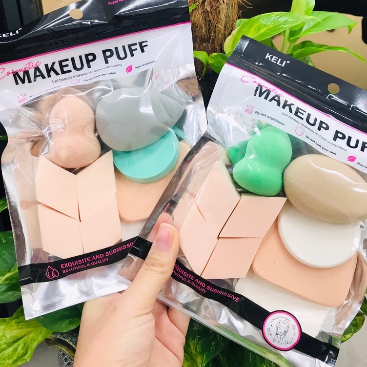 1033 ฟองน้ำ แต่งหน้าเกลี่ยรองพื้น MAKEUP PUFF หลากหลายแบบ สำหรับลงรองพื้น แป้งพัฟฟองน้ำ