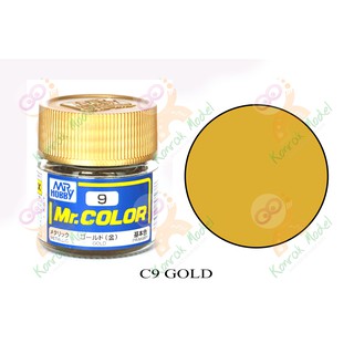 สีสูตรทินเนอร์ Mr.hobby Mr.color C9 Gold Metallic 10ml