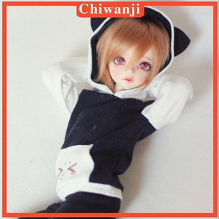 ( Chiwanji ) ชุดเสื้อโค้ทกางเกงขายาวสําหรับตกแต่งตุ๊กตา 1 / 3 1 / 4 1 / 6 Bjd Sd Dod Yosdd