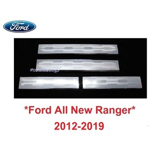 ชายบันไดประตู สคัพเพลท Ford Ranger PX 2012-2019 4 ประตู ฟอร์ด เรนเจอร์ คิ้วกันรอยขอบประตู กาบบันได ชายบันได กันรอยประตู