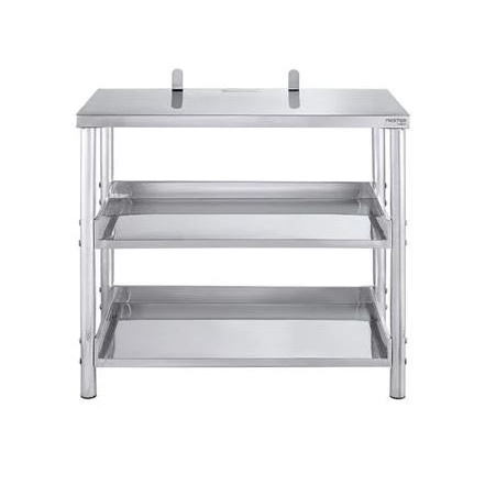 (MEX) โต๊ะวางเตาคู่ MESTER SH 8071-1 สเตนเลส