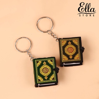 Ellastore123 พวงกุญแจ จี้อาหรับอัลกุรอาน ขนาดเล็ก สําหรับแขวนกระเป๋า รถยนต์ ของขวัญวันเกิด ทุกเพศ