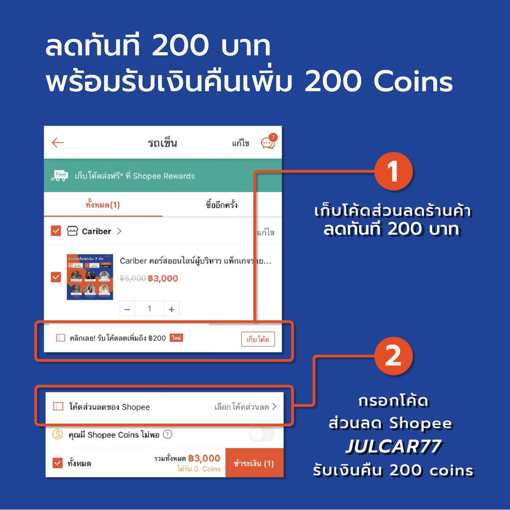 Cariber คอร์สออนไลน์ผู้บริหาร แพ็กเกจรายปี เข้าถึงทุกคอร์สไม่จำกัด ตลอด 1 ปีเต็ม