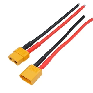 ขั้วต่อแบตเตอรี่ XT60 สีเหลือง พร้อมสาย ยาว 10 ซม. 15 ซม. Male Female Yellow Black Connector คอนเนกเตอร์