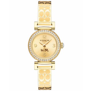 COACH Women's Madison Fashion Bangle Watch Gold/Gold Watch 14502202(Black)