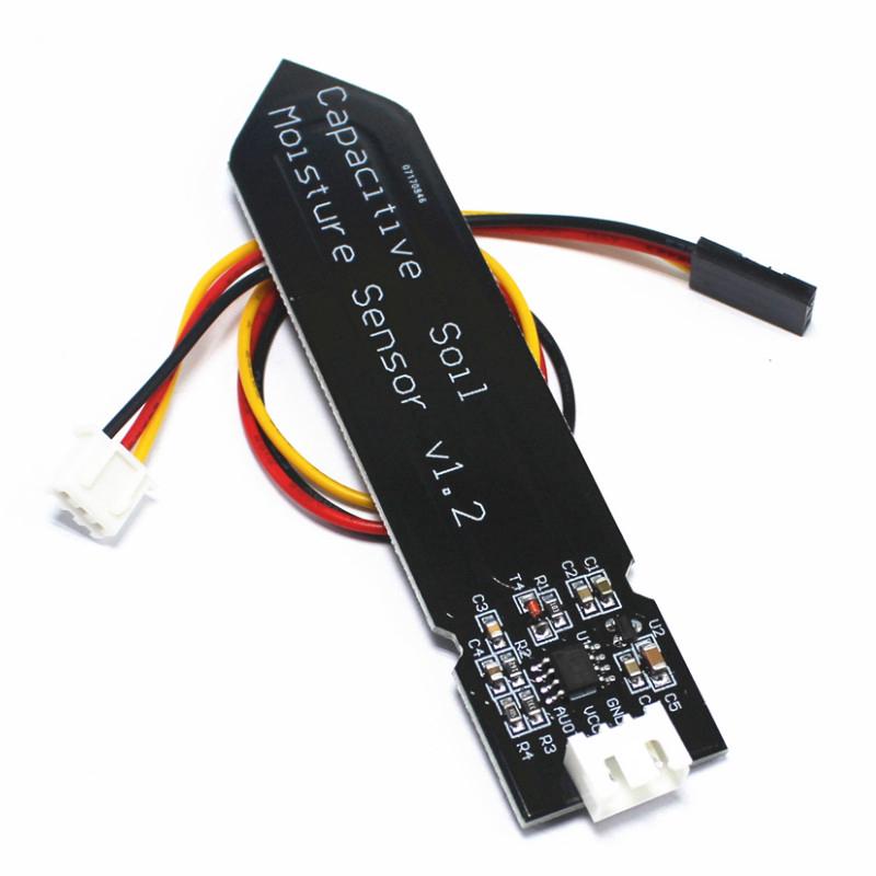 Capacitive Soil Moisture Sensor Module Not Easy to Corrode Wide Voltage Wire Corrosion Resistant W/ Gravity for Arduino