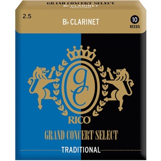 Rico Grand Concert Select Traditional Bb Clarinet Reeds No.3 ลิ้นคลาริเนท ริโก้แกรนด์คอนเสิร์ต เบอร์ 3 (1 ลิ้น)