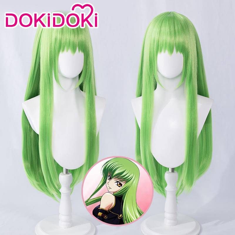 คอสเพลย์wigวิกผมสีเขียวสำหรับDOKIDOKI Code Geass COS CC