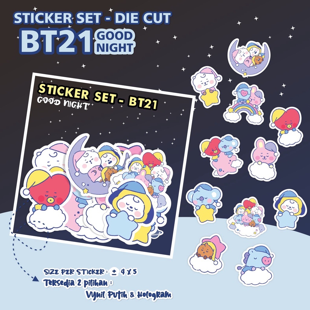 BT21 สติ๊กเกอร์ - คืนที่ดี
