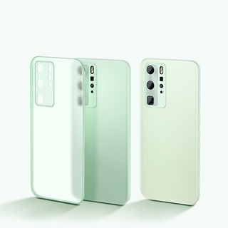 ขนาด 0.3 มม. เคสโทรศัพท์ฝ้าโปร่งแสงบางเฉียบสำหรับ Huawei P30 P40 Pro Mate 30 40 Pro