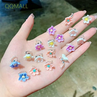 Qqmall กิ๊บติดผมเซรามิกลายดอกไม้สไตล์เกาหลีสําหรับเด็กผู้หญิง 10 ชิ้น / ชุด