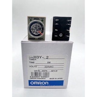 Timer H3Y2 H3Y4 h3y-4 h3y-2 12vdc 24vdc 220vac 5s 10s 30s 5m 10m 30m 60m ราคาไม่รวมซ็อกเก็ต ขา