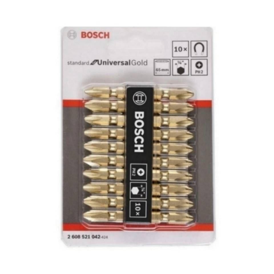 BOSCH ดอกไขควง สีทอง (PH2 65 มม.)
