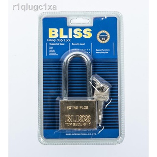 BLISS แม่กุญแจล็อค พร้อมลูกกุญแจ 3 ดอก 40L สีเหลือง (Y)