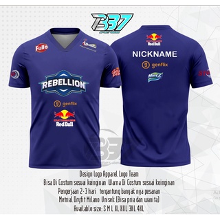 เสื้อกีฬาแขนสั้น ลายทีม REBELLION Esports 2022 Official Jersey Jersey REBELLION 2022 HOME &amp; AWAY สําหรับเด็ก และผู้ใหญ่ S9 2022