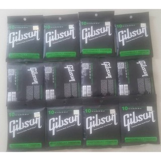 สายกีตาร์โปร่ง Gibson China เบอร์ 10 จำนวน 1 โหล (12 ชุด) -- ราคาขายส่ง --