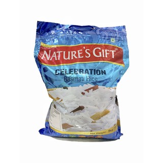 Natures Gift Celebration Basmati Rice 5kg ++  เนเธอร์กีฟ ข้าวบัสมาติ รุ่นเซเลเบรชั่น ขนาด 5kg