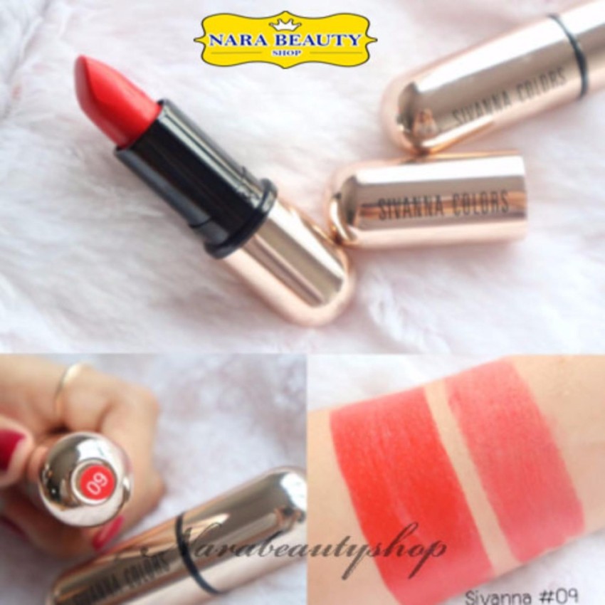 SIVANNA COLORS MATTE STAY LIPSTICK KISS ME #9 ลิปสติกคิสมี เบอร์ 9