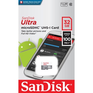 SanDisk Ultra Micro SDcard Class10 16GB 32GB 64GB 128GB (SDSQUNR) เมมโมรี่การ์ด กล้องวงจรปิดไร้สาย กล้อง Ip camera TF Card Micro SD #9