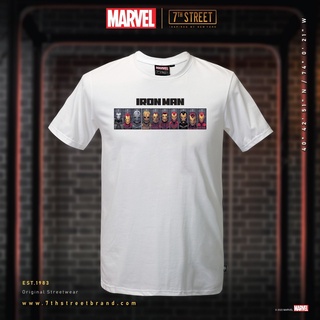 เสื้อยืดแขนสั้น 7thStreet​ MARVEL ลาย  IRON MAN   รุ่น IMT  ของแท้100%