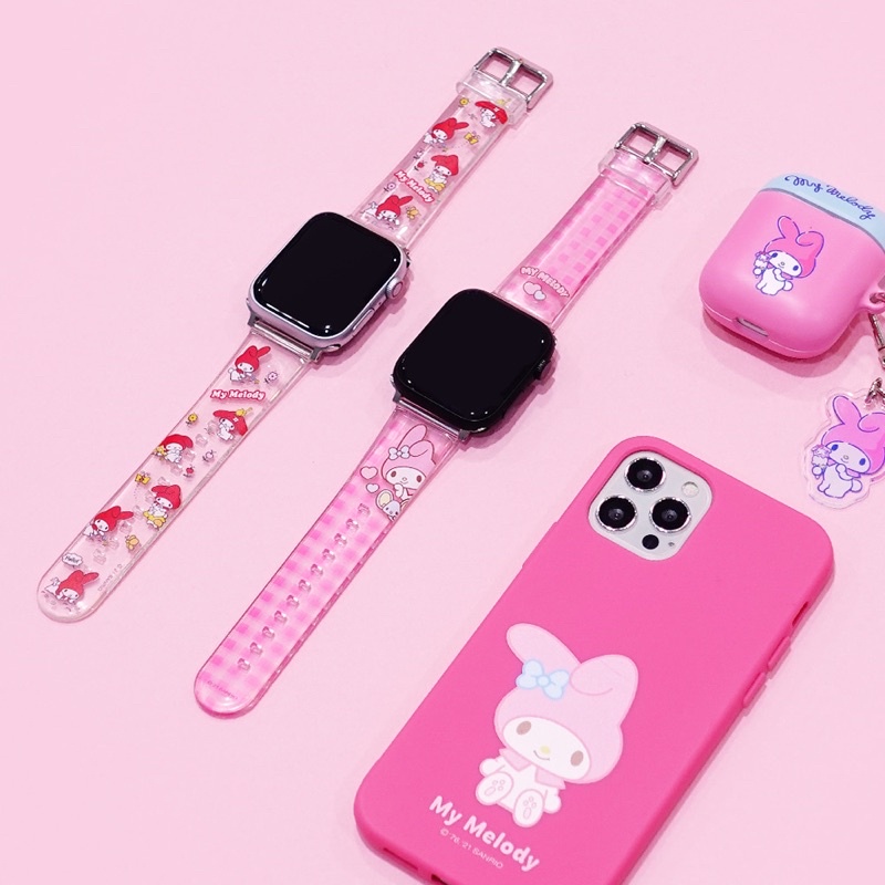 🌈 PreOrder ❤️ Sanrio Hello Kitty / My Melody / Little Twin Stars For Apple Watch Strap สายนาฬิกา ลิขสิทธิ์แท้