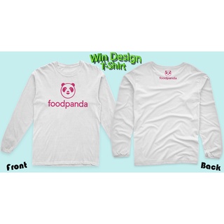 เสื้อยืดFOOD PANDAแขนยาว   ผ้าคอตตอน100% ผ้าหนานุ่ม