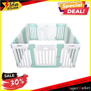 คอกสุนัขเพ็ทโฮม HOSTAIL L สีเขียวขาว บ้านสัตว์เลี้ยง PET FENCE HOSTAIL L GREEN/WHITE อุปกรณ์สำหรับสัตว์เลี้ยง