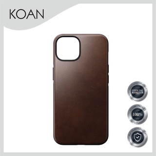 Nomad Modern Leather Horween Case iP 14 / 14 Plus / 14 Pro / 14 Pro Max - Rustic Brown