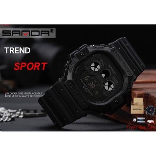 นาฬิกา SANDA 777 แท้ 100% ฟรี! Box Set กันน้ำ จับเวลา ตั้งปลุก ไฟ LED