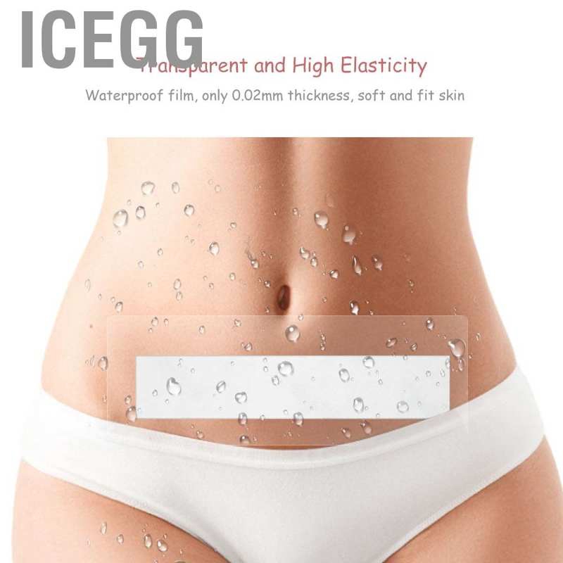 Icegg iceg 5 ชิ้นแผ่นผ้าปิดแผลกันต่อจากทารกแรกเกิดอาบน้ํา
