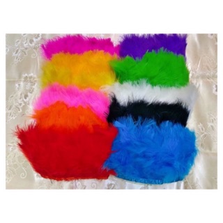 ขนฟู   มี9สี  สีสดใส หนึ่งพับยาว 2 เมตร