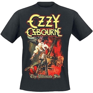 [S-5XL] ส่งเร็ว Gildan เสื้อยืดแขนยาว มีฮู้ด ผ้าฝ้าย 100% ลาย Ozzy Osbourne Ultimate Sin สีดํา สําหรับผู้ชาย ผู้หญิง