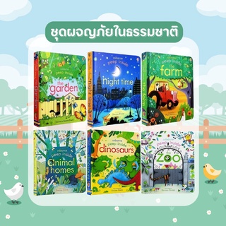 💥 พร้อมส่ง💫ลด130:TGNGFU35💥นิทานเด็ก ฝึกภาษาอังกฤษ Usborne Peep inside (6 เล่ม)  เด็ก2ภาษา, พัฒนาEF EQ, รักการอ่าน อารมณ์