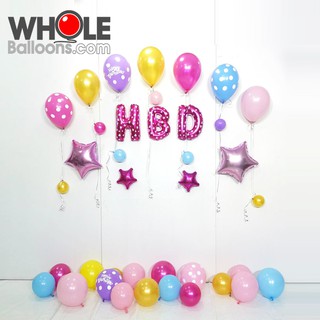 Wholeballoons - ลูกโป่ง DIY วันเกิด 08001 ลูกโป่งตกแต่งพร้อมจัดงานปาร์ตี้