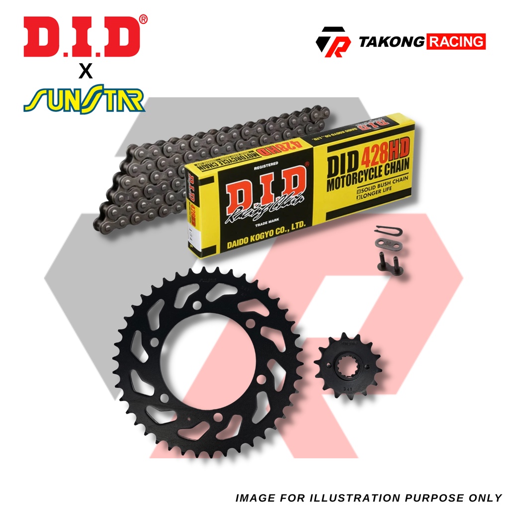 DID x Sunstar Yamaha Y15ZR (428HD) ชุดโซ่