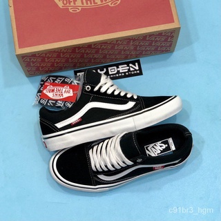 สินค้าลิขสิทธิ์แท้ Vans Old Skool PRO Black White รองเท้าลำลอง