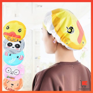 หมวกคลุมผมอาบน้ำกันน้ำลายการ์ตูนน่ารัก Shower Cap Kids