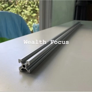 อลูมิเนียมโปรไฟล์ สีเงิน/สีดำ V-Slot 20x20 mm สั่งตัด 100-1000 mm งาน DIY Aluminium Profile ร่องวี โครงริกเคสเปลือย