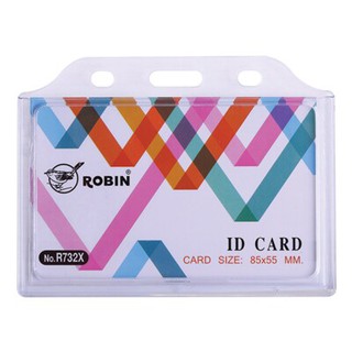 ป้ายชื่อพลาสติก แนวนอน (แพ็ค10ซอง) โรบิน R732X/Horizontal Plastic Name Plate (10 / Pack) Robin R732X