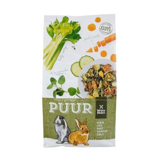 PUUR Rabbit อาหารกระต่าย สูตรผักคึ่นช่าย แครอท ช่วยสุขภาพฟัน และระบบย่อย (600g, 2kg)