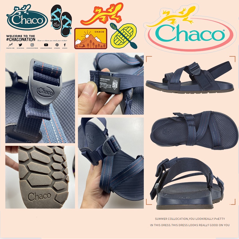 Chaco รองเท้าแตะ แค้มปิ้ง เดินป่า รุ่น LOWDOWN SANDAL สี RAMBLING MOSS สำหรับ ผู้ชาย