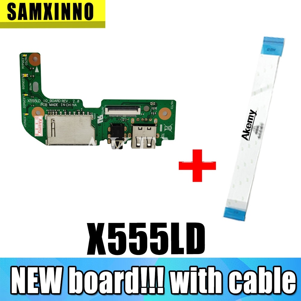 Asus X555 สําหรับ X555L X555LD X555LD_IO USB AUDIO CARD READER BOARD REV:2.0 MB ทดสอบ Fast Ship ttc