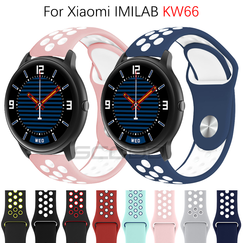 สายนาฬิกาข้อมือซิลิโคน สําหรับ สมาร์ทวอทช์ Xiaomi IMILAB KW66