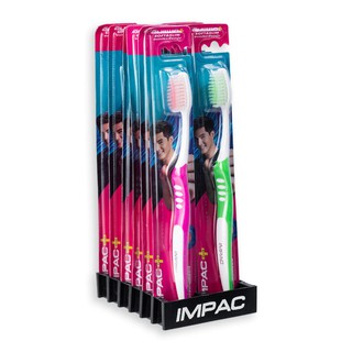 ถูกที่สุด✅  อิมแพค แปรงสีฟัน รุ่นซอฟท์แอนด์สลิม แพ็ค 12 ด้าม Impact Tootbrush Soft &amp; Slim x 12