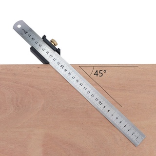 Angle Scriber Steel Ruler Positioning Block Woodworking Line Scriber Gauge